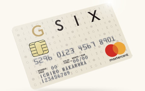 GINZA SIX カード ゴールド_公式スクショ